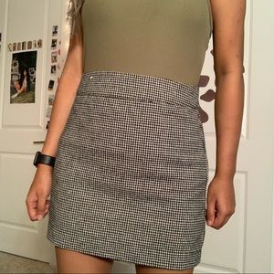 Black and White Mini Skirt